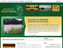Tablet Screenshot of domaine-de-lancosme.fr